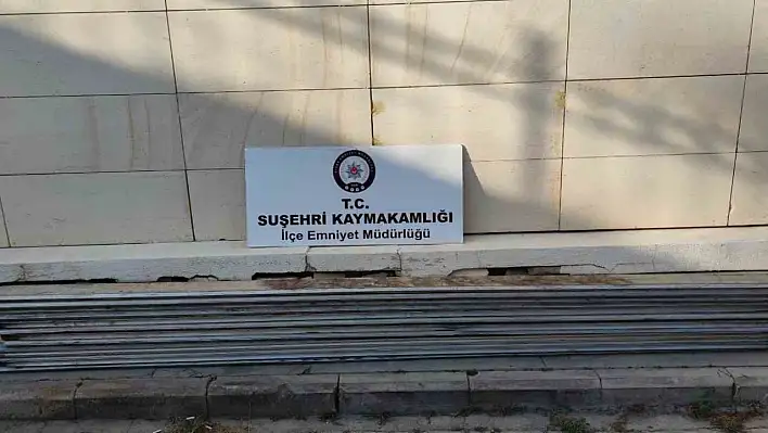 Sivas'ta 15 alüminyum çıta çalındı!