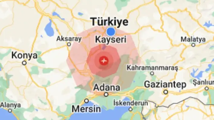 Son dakika - Kayseri'de deprem!