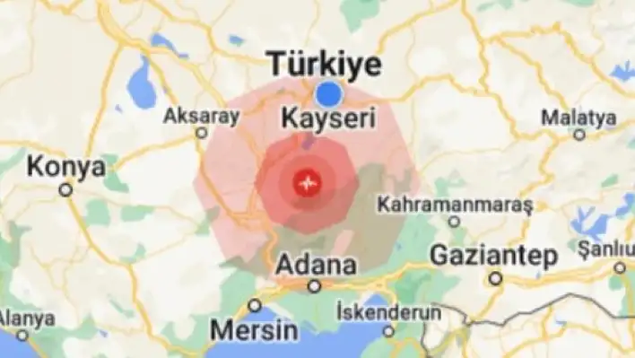 Son dakika - Kayseri'de deprem!