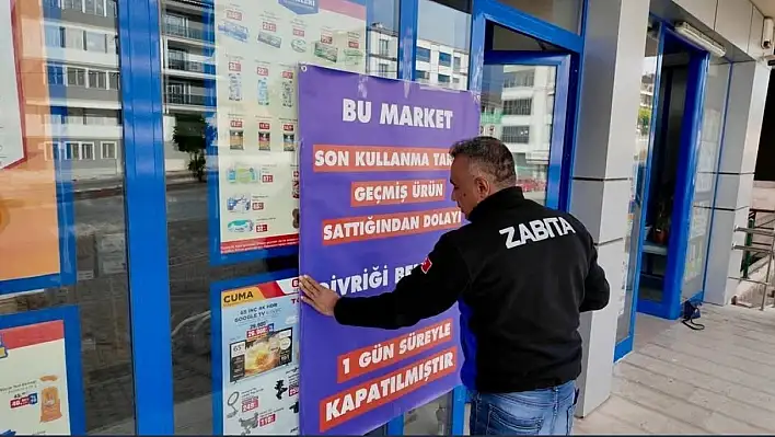 Tarihi geçmiş ürün skandalı! Market 1 günlüğüne kapandı