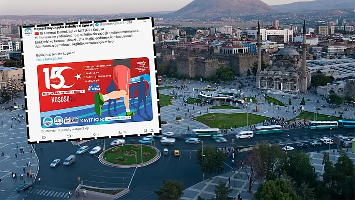 Spor şehri Kayseri'de heyecan yaratan koşu!