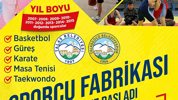 Sporcu Fabrikasına kayıtlar başladı