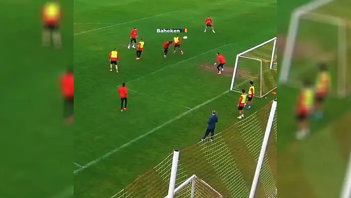 Stephane Bahoken'den Lionel Messi tarzı gol! Kayserispor antrenmanında şov yaptı