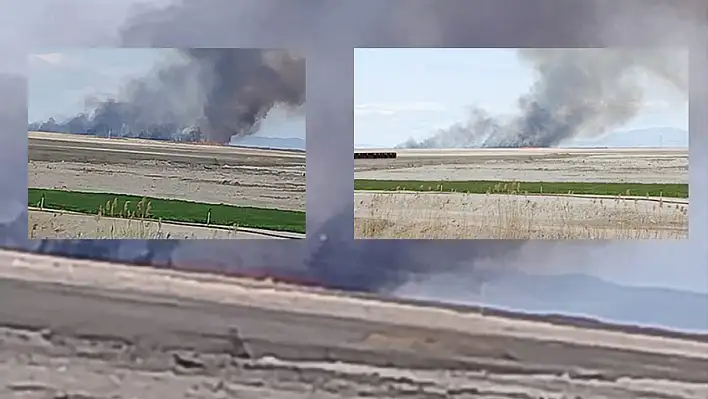 Sultan Sazlığı'nda yangın!