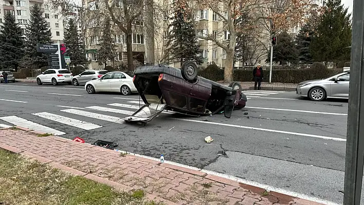 Takla Atan Araçtan Sağ Kurtuldu!