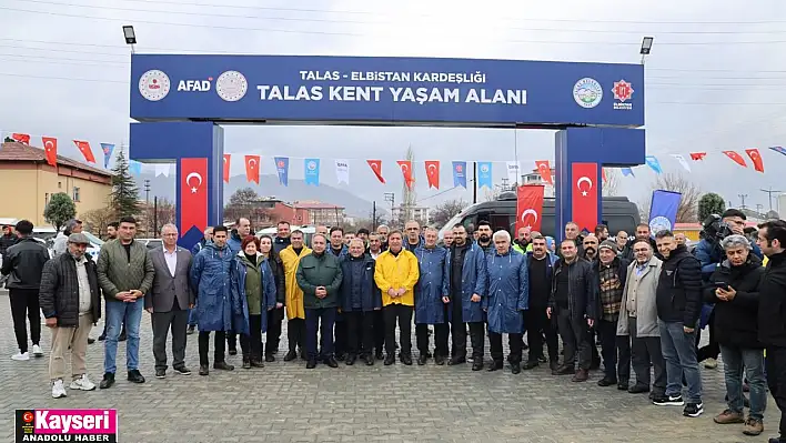 Talas Belediyesi Elbistan'a konteyner kent kurdu