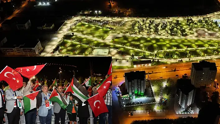 Talas Millet Bahçesi'nde sesler Gazze için yükseldi!