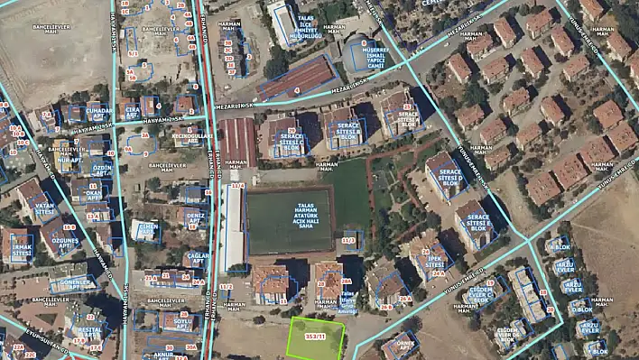 Talas'ta 18 ay taksitle konut arsası satılacak!