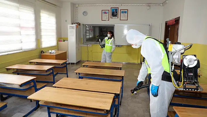 Talas'ta Okullar Yeni Döneme Hijyenik Hazırlanıyor