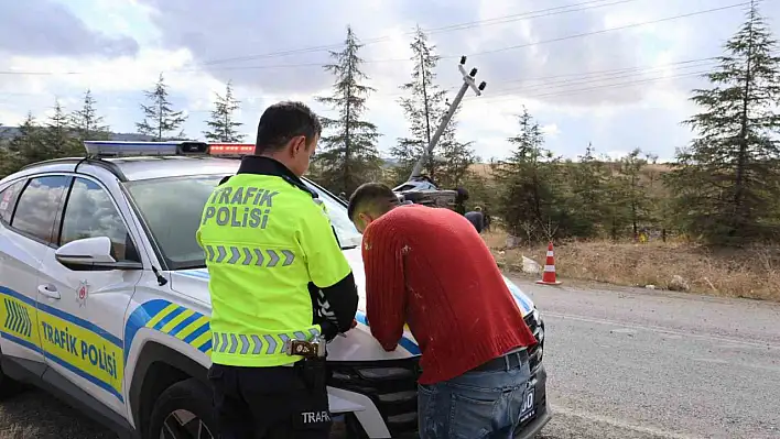 Tamir için getirilen araçla kaza yaptı!