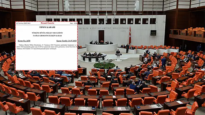 TBMM tatil sürecine girdi! Karar Resmi Gazete'de yayımlandı...