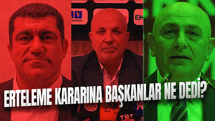 TFF'nin erteleme kararına 2 tepki, 1 destek!