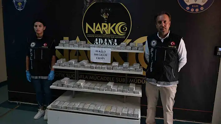 Tırda 41 kilo 500 gram eroin ele geçirildi