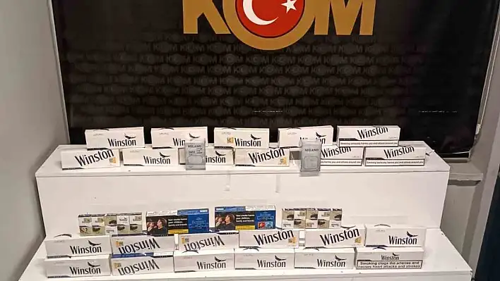 KOM ve Narkotik operasyon düzenledi - 570 paket kaçak sigara ele geçirildi