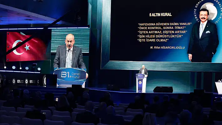 TOBB 81. Mali Genel Kurulu'na Kayseri'den önemli katılım...