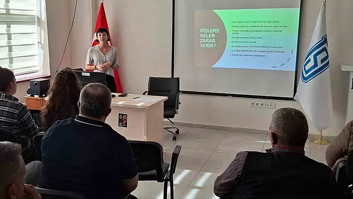 Denetimli serbestlik birimi personeline diş sağlığı eğitimi verildi