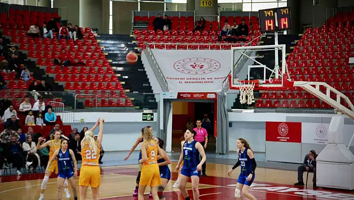 Türkiye Kadınlar Basketbol Süper Ligi Melikgazi Kayseri Basket galip geldi