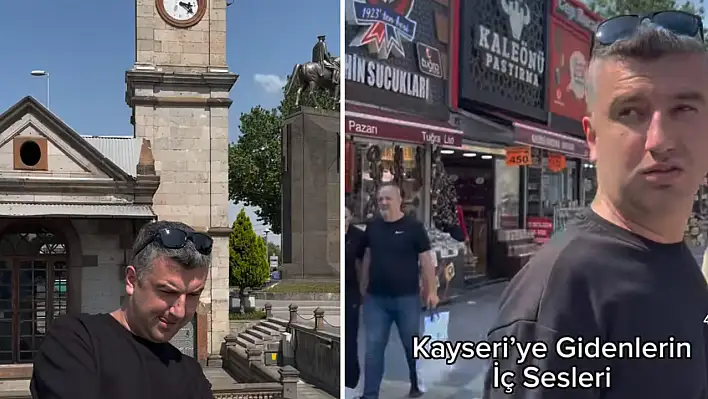Ünlü fenomenin Kayseri ziyareti güldürürken düşündürdü: Cumhuriyet Meydanı'na 'Podyum gibi' yorumu!