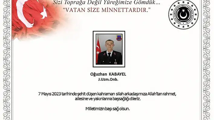 Şehit Kabayel için tören düzenlendi