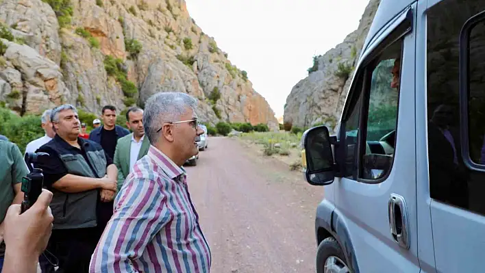 Vali Çelik Emli Vadisi'nde incelemelerde bulundu