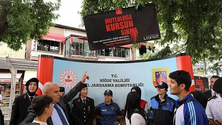 Vatandaş düğünlerde silah kullanımına karşı bilgilendirildi