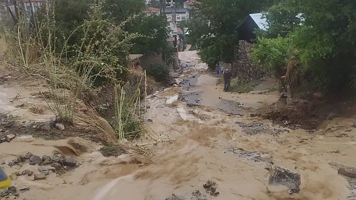 Yahyalı'yı sel aldı