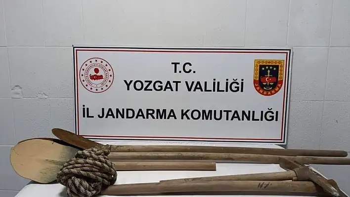 Yozgat'ta kaçak kazı yapacaklardı yakayı ele verdiler...