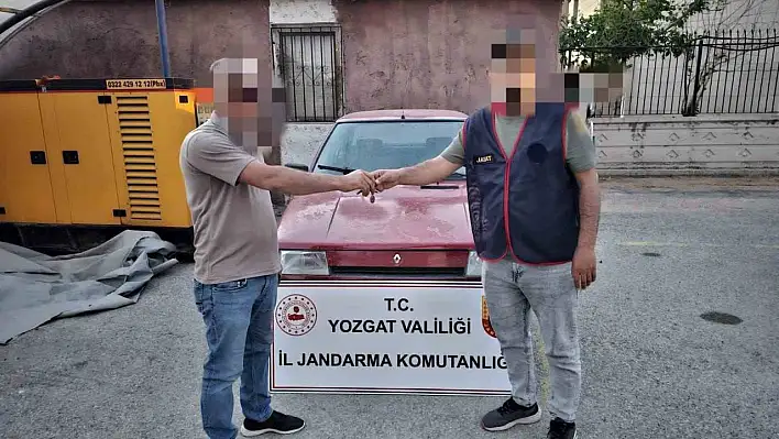 Yozgat'ta çalınan araç, Aksaray'da bulundu!