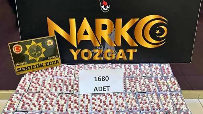 Şüpheli şahsın üzerinden bin 680 adet uyuşturucu hap çıktı!