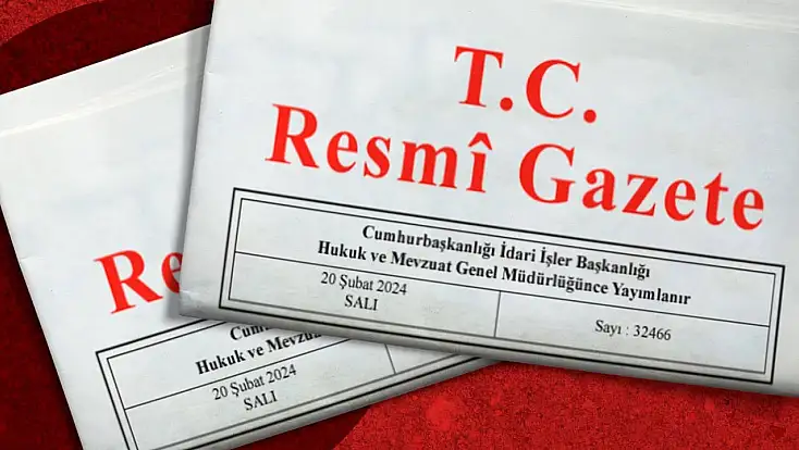 27 Eylül 2026 tarihli Resmi Gazete kararları!