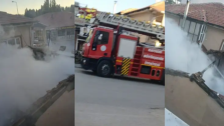 Bünyan’da pide salonunda korkutan yangın