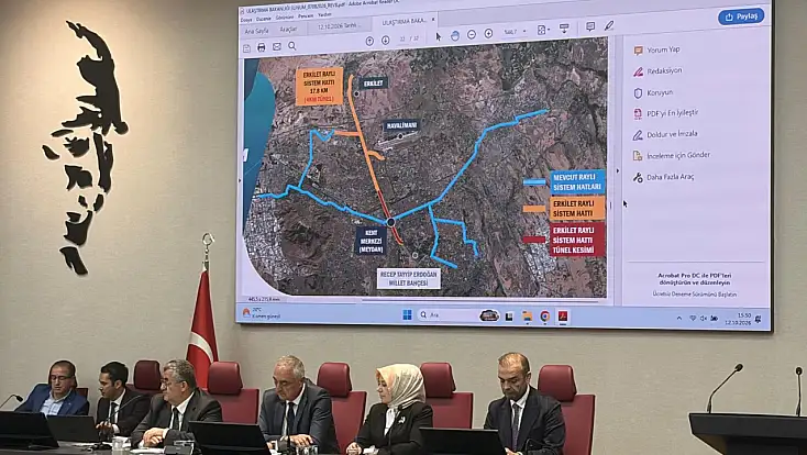Erkilet-Meydan-Millet Bahçesi raylı sistem hattında yeni gelişme: Bakanlık onayına sunuldu!