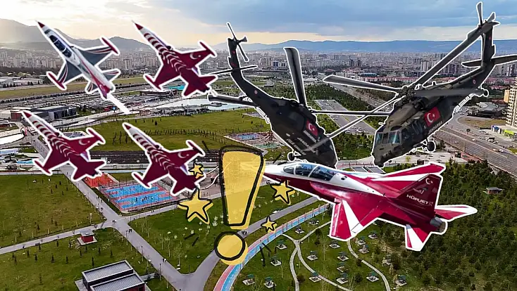 HÜRJET, Türk Yıldızları, Çelik Kanatlar… Kayseri dört gözle bekliyor!