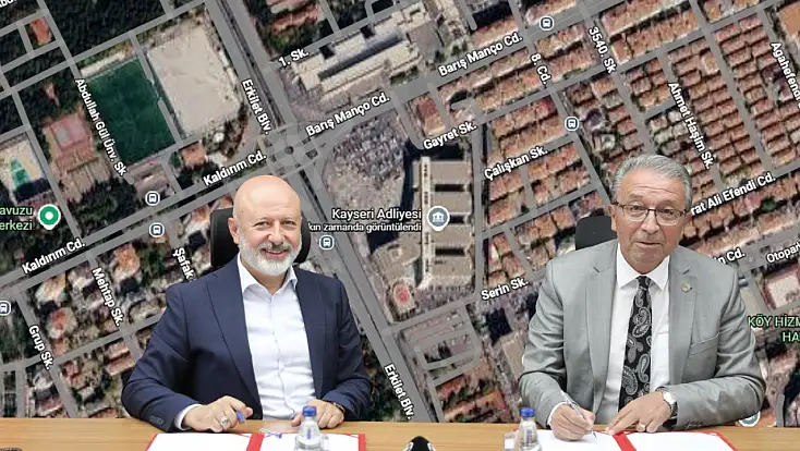 Kayseri Adalet Sarayı yanındaki otopark için imzalar atıldı: Baro ve belediye aynı masada birleşti!