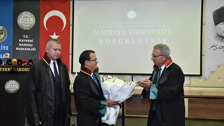 Kayseri Barosu'nda mazbata heyecanı: ''Hukuk camiasına hayırlı olsun!''