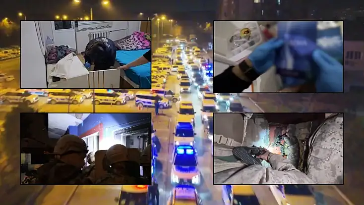 Kayseri'de 8 aylık takip sonuç verdi - Özel harekat destekli dev operasyon!