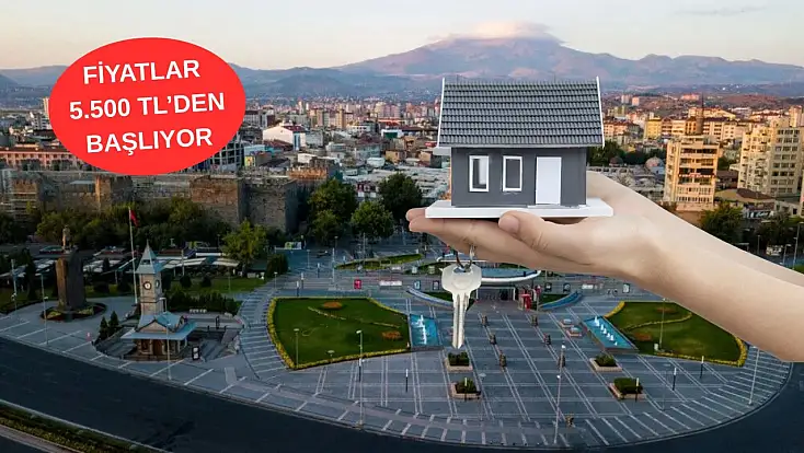 Kayseri’de belediyeden dikkat çeken ihale! 5 bin 500 TL’den başlıyor
