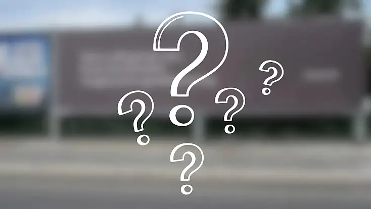Kayseri'de dev panoda gizemli mesaj! Arkasından bakın ne çıktı?