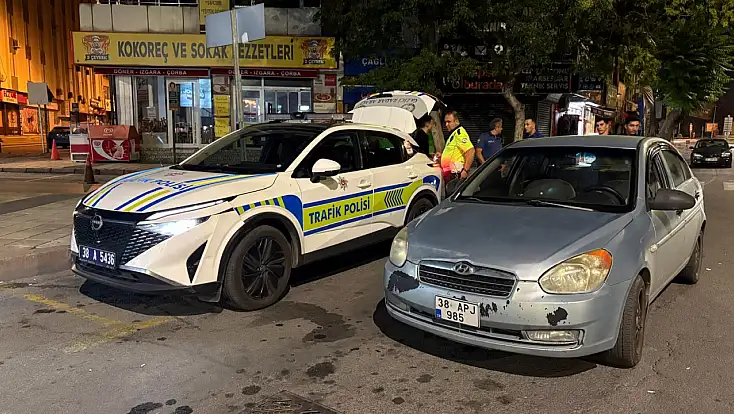 Kayseri'de korsan taksicilik yapan sürücüye 100 bin TL para cezası