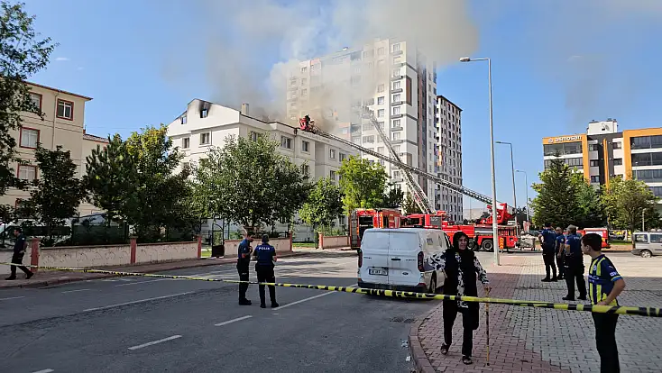 Kayseri'de öğrenci yurdunda yangın çıktı!
