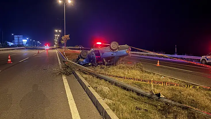 Kayseri'de otomobil takla attı: Araç hurdaya döndü - 2 yaralı!