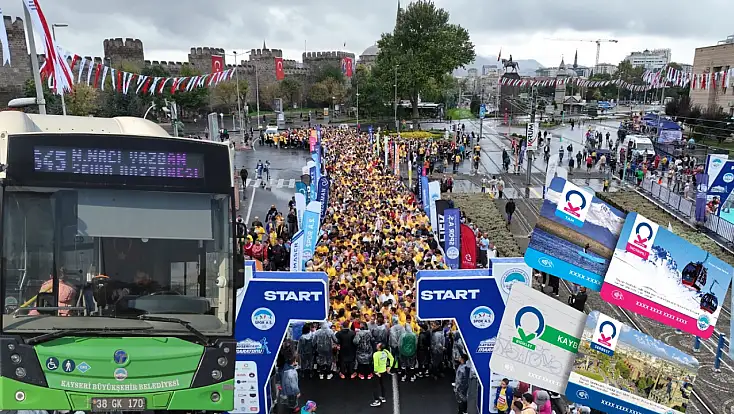Kayseri Yarı Maratonu nedeniyle yollara kapanacak: Otobüs güzergahları değişecek!
