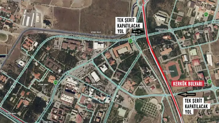 Kayserililer dikkat – Bu yol 2 gün belirli saatlerde kapalı olacak!