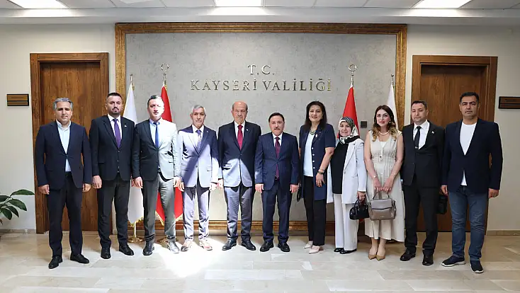 KKTC 5’inci Cumhurbaşkanı Ersin Tatar’dan Vali Çiçek’e ziyaret