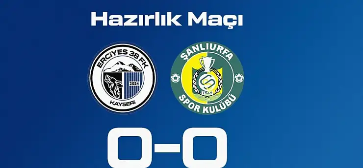 Erciyes 38 FK ile Şanlıurfaspor maçında gol sesi çıkmadı