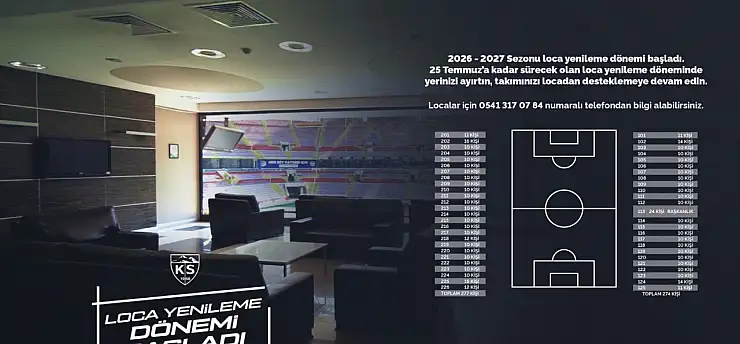Kayserispor duyurdu! Localarda öncelikli satış süreci başladı