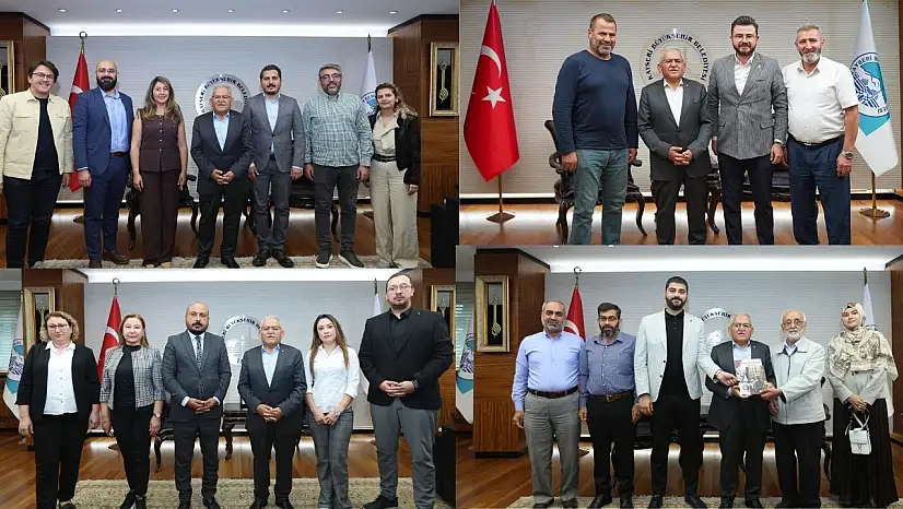 Kayseri'de STK'lardan Büyükkılıç'a yoğun ziyaret trafiği