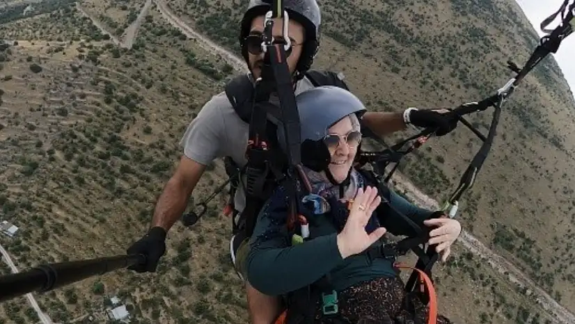 77 yaşında Ali Dağı'ndan kendini gökyüzüne bıraktı! İlk sözü gülümsetti