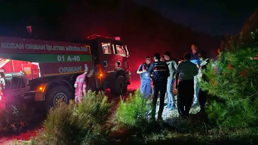 Kozan'da alevlerle 5 saatlik mücadele! Yangın kontrol altına alındı