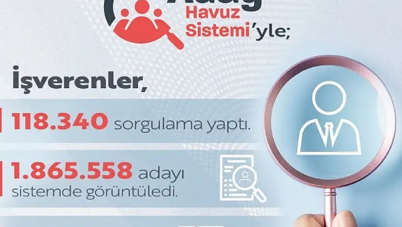 Aday Havuz Sistemi'nde 560 bin kişiyle iletişime geçildi!